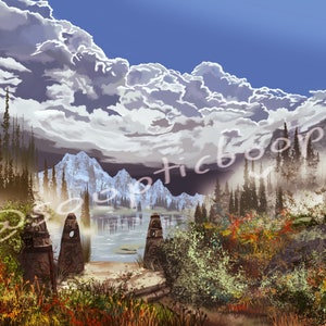 The Guardian Stone- Skyrim Art Print