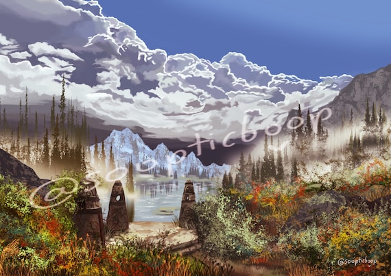 The Guardian Stone- Skyrim Art Print