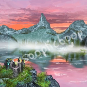 The Lady Stone- Skyrim Art Print