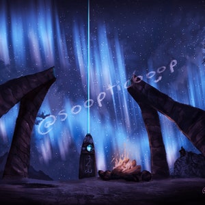The Lord Stone- Skyrim Art Print