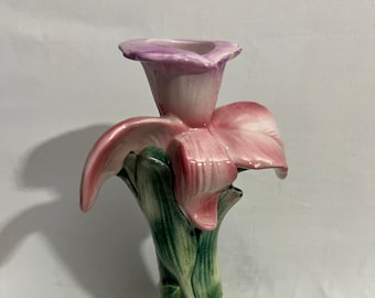 Candlestick holder flower design made in Italy