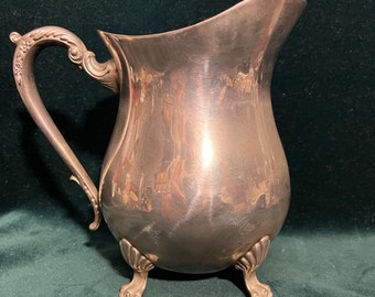 Silver plated water pitcher by International Silver Co