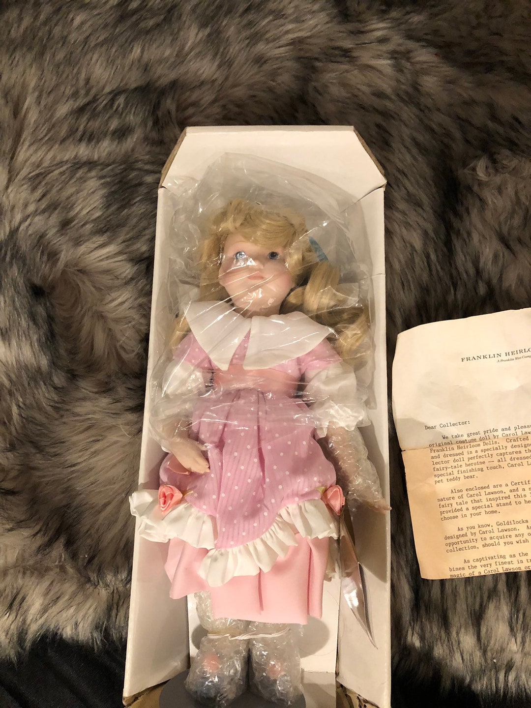 Franklin Mint Doll - Goldilocks - Fairy Tale Doll by Carol Lawson