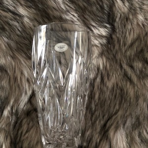 Gorham  Lead Crystal Star Blossom Vase Germany New in Box