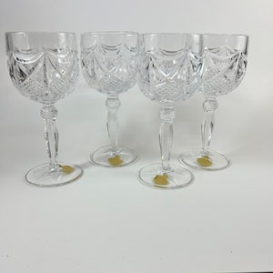 Nachtmann Crystal Wine Glasses “Eduard Pattern” set of 4