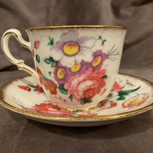 Royal Stafford 1841 Bone China Tea Cup and Saucer