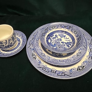 Churchill Willow Blue Plates