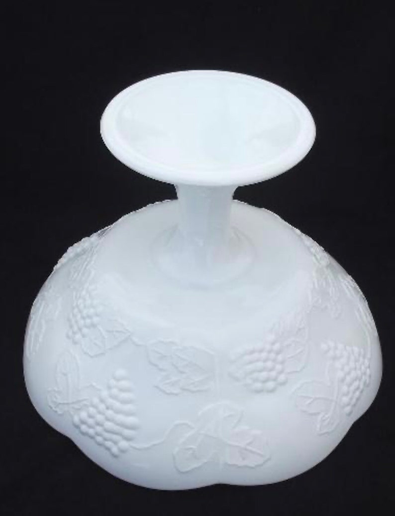 Vintage Milk Glass Compote Bowl - Etsy