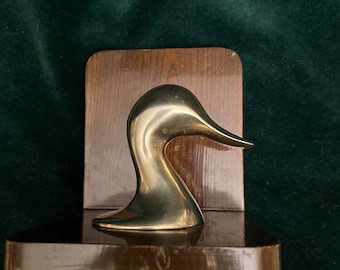 ヴィンテージ真鍮ダックヘッドブックエンド 2個セット - Etsy 日本