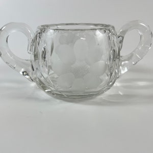 Cornflower crystal sugar bowl