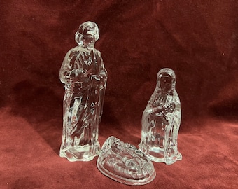 Crystal Holly Family/Nativity