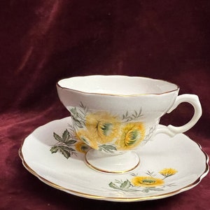 Tea Cup and Saucer Set Bone China Made in England