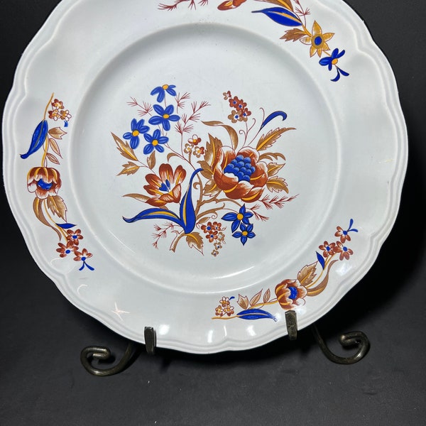 Luneville Louis XV Antique Paquerette Dinner Plate
