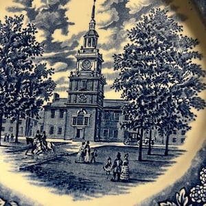 Liberty Blue Staffordshire Ironstone Plate