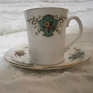 Royal Stafford 'True Love' turquoise theekopje en schotel set