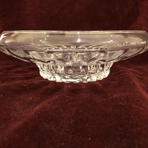 Beautiful shaped clear glass bowl