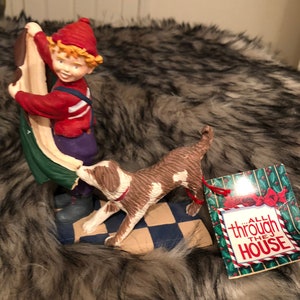 Department 56 All Through The House, Nicholas Hanging Coat Christmas Vintage Figurine