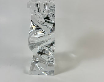 Mikasa Platinum crystal candlestick holder