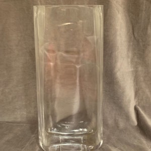 Clear Glass Art Cylinder Vase