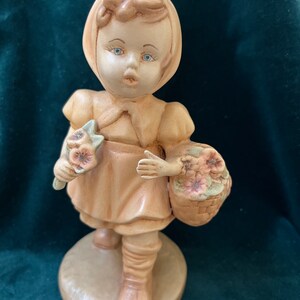 Basket Girl Figurine
