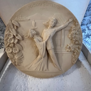 Madame Butterfly Alabaster Collectors Plate