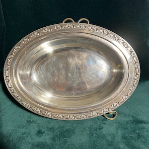 Vintage Silver plate Bread Tray