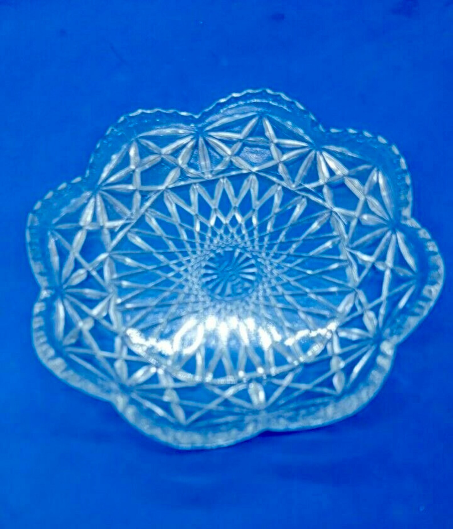 Vintage Clear Crystal Butter/covered Dish by Avon Etsy