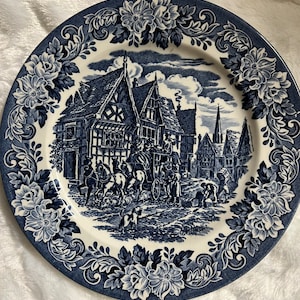 Ironstone Colonial Scenes Plate