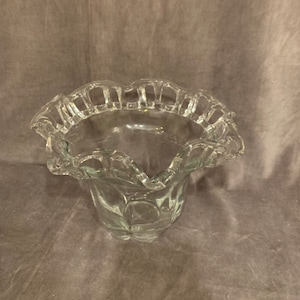 Clear Glass Centerpiece Bowl by Duncan Miller from the 1940