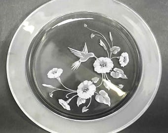 Platos de cristal Colibrí de AVON