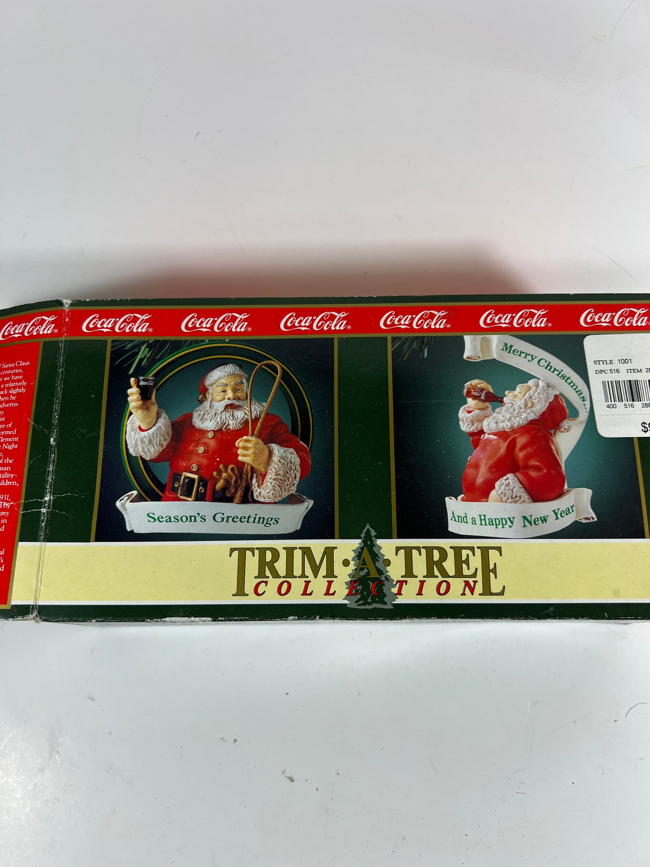 Coca Cola Trim A Tree Santa Clause Ornament