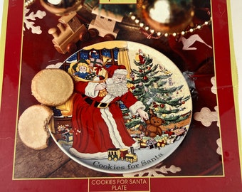 Santa Claus Spode Christmas Tree Cookies For Santa Plate Spode