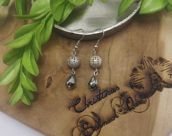 boucles d'oreilles perles