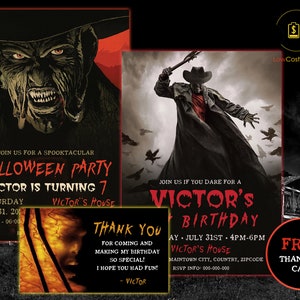 Jeepers Creepers Halloween Invitation, Jeepers Creepers Birthday Invitation, Jeepers Creepers Halloween Party Invitation, Halloween Invite