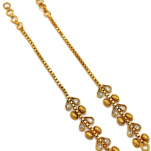 20kt Gold Ear Chain for Earrings 