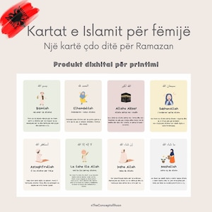 Carte Islam albanesi per bambini per il Ramadan