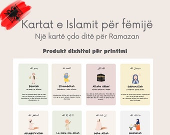 Albanian Islam Cards for Kids for Ramadan