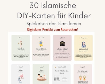 30 Islam DIY Cards for Kids