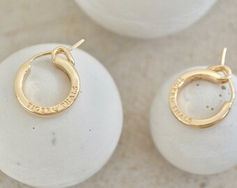 Gold Hoop Earrings/ Chunky hoop earrings/ hoop earrings gold/ everyday wear hoops/