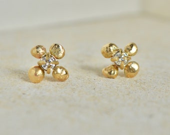 Diamond cluster studs