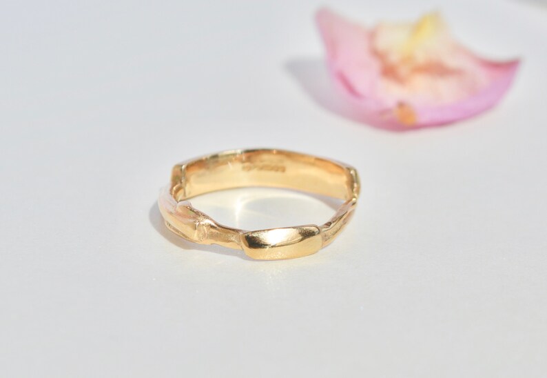 Gold organic Ring image 6