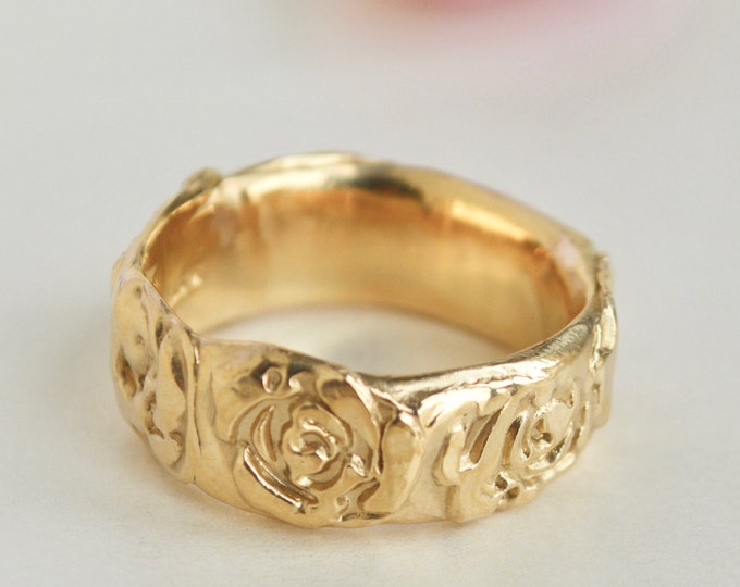 Yellow Gold Rose Ring (SPECIAL PRICE)