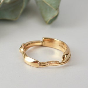 Gold organic Ring image 3