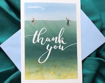 Thank You card for open water swimmers