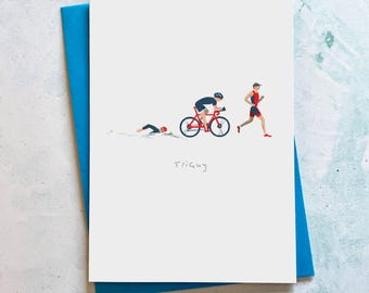 Triathlon card – TriGuy – For him