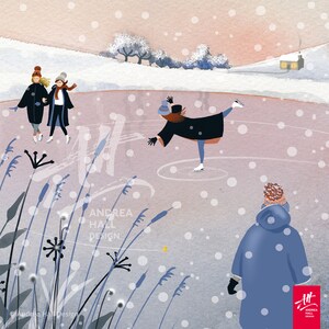 Swimmers ice skating print. 'If You Can't Get In It, Get On It'