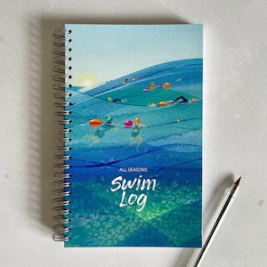 All Seasons Swim Log. Journal to record your swims. Time, place temp, duration image 1