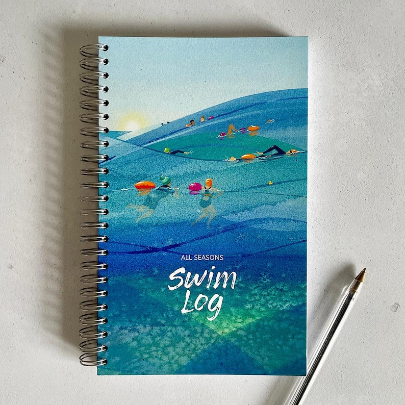 All Seasons Swim Log. Journal to record your swims. Time, place temp, duration image 1