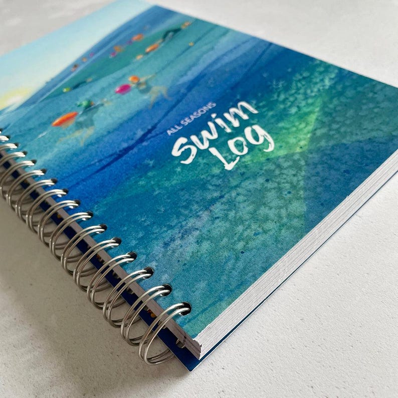 All Seasons Swim Log. Journal to record your swims. Time, place temp, duration image 2