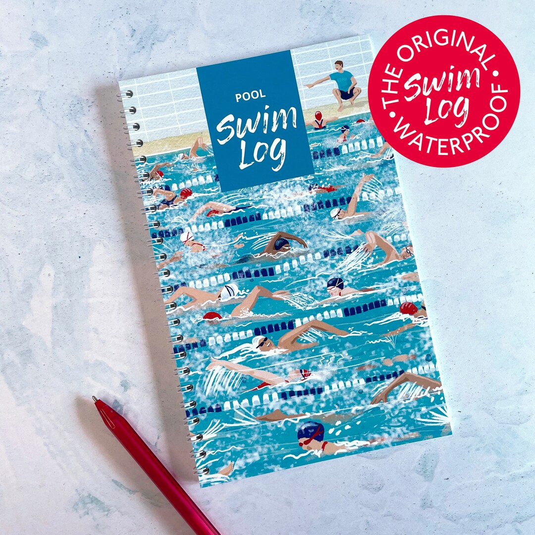 Andréa Et Vincent Page De Garde Pool Swimming Log Book. Robust Waterproof Swimming Journal - Etsy